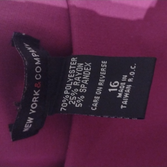 Solid Fuscia/Magenta dress - Picture 4 of 4